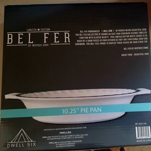 Bel Fer Enameled Cast Iron Pie Pan